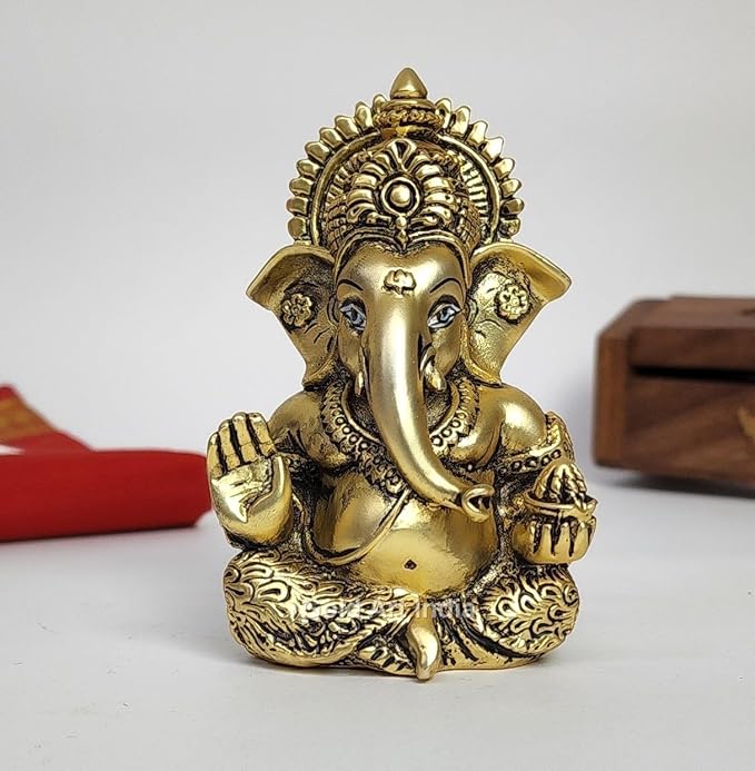 Gold Art India Ganesha Idol | Ganesh Statue for Home Decor